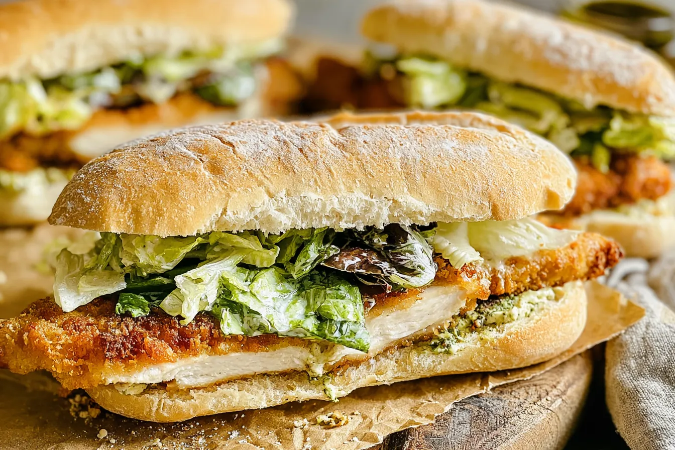 Chicken Caesar Sandwiches 