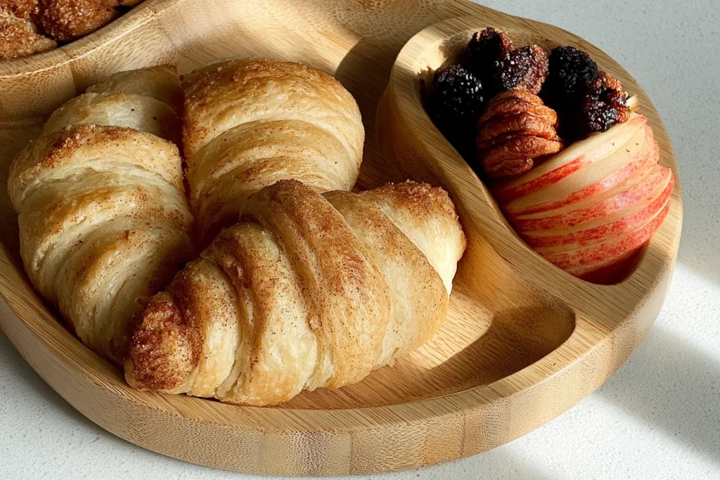 Cinnamon Apple Croissants Freshly Baked