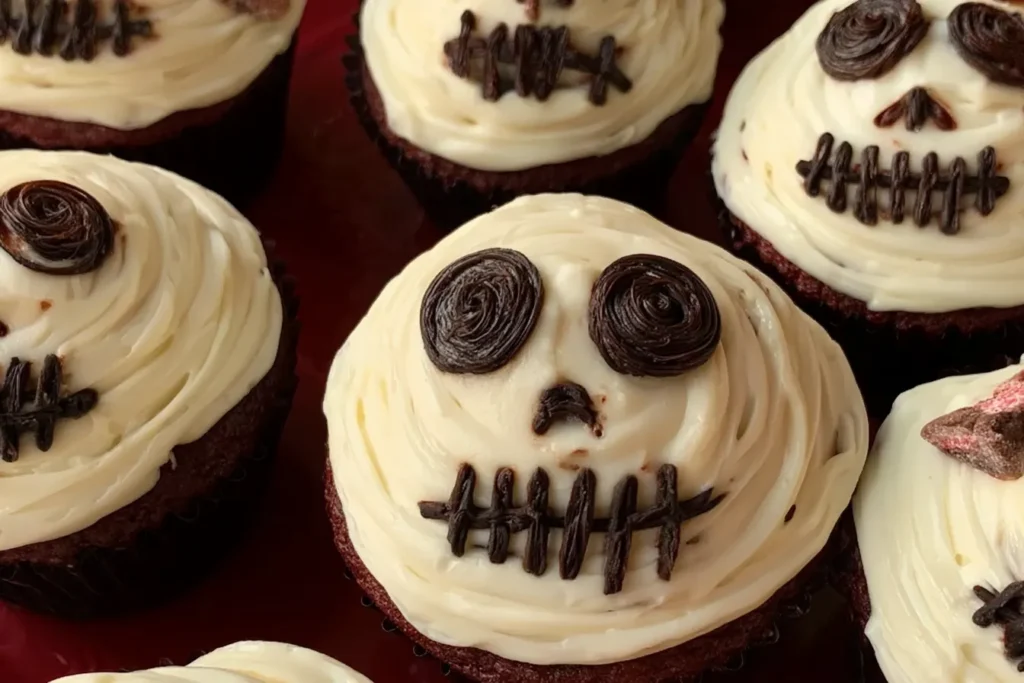 Creepy Halloween Skull Cupcakes Ready for Your Party