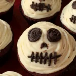 Creepy Halloween Skull Cupcakes Ready for Your Party