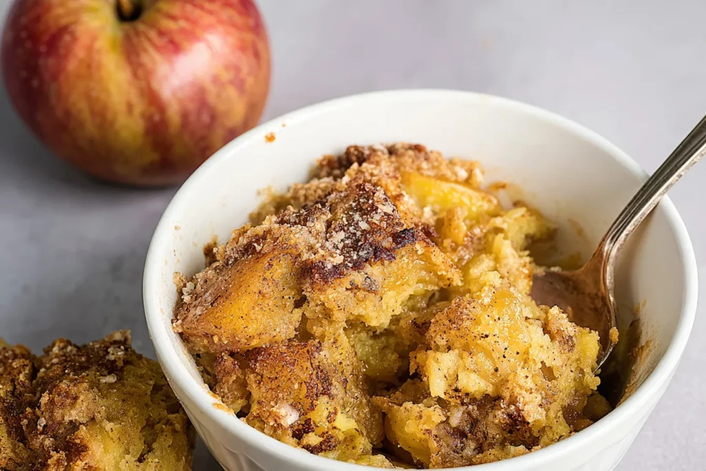 Delicious Crock Pot Apple Pudding Cake Slice