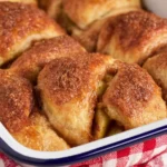 Delicious and Easy Crescent Roll Apple Dumplings Plated