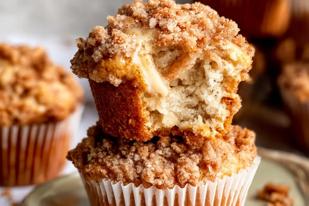 Easy Apple Crumble Muffins Freshly Baked