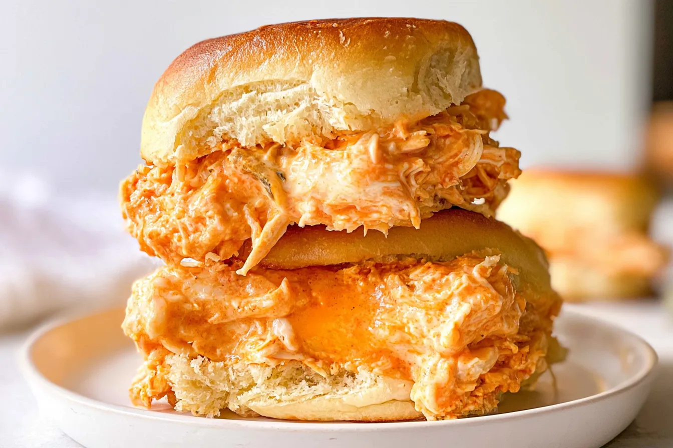 Easy Buffalo Chicken Sliders 