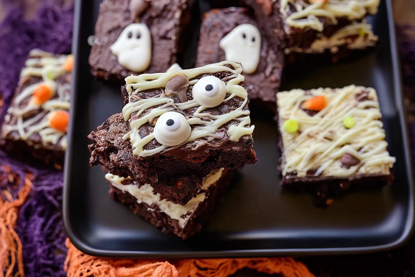 Easy Halloween Brownies 3 Ways 
