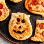 Easy Peasy Mini Halloween Pizza - Spooky Treats