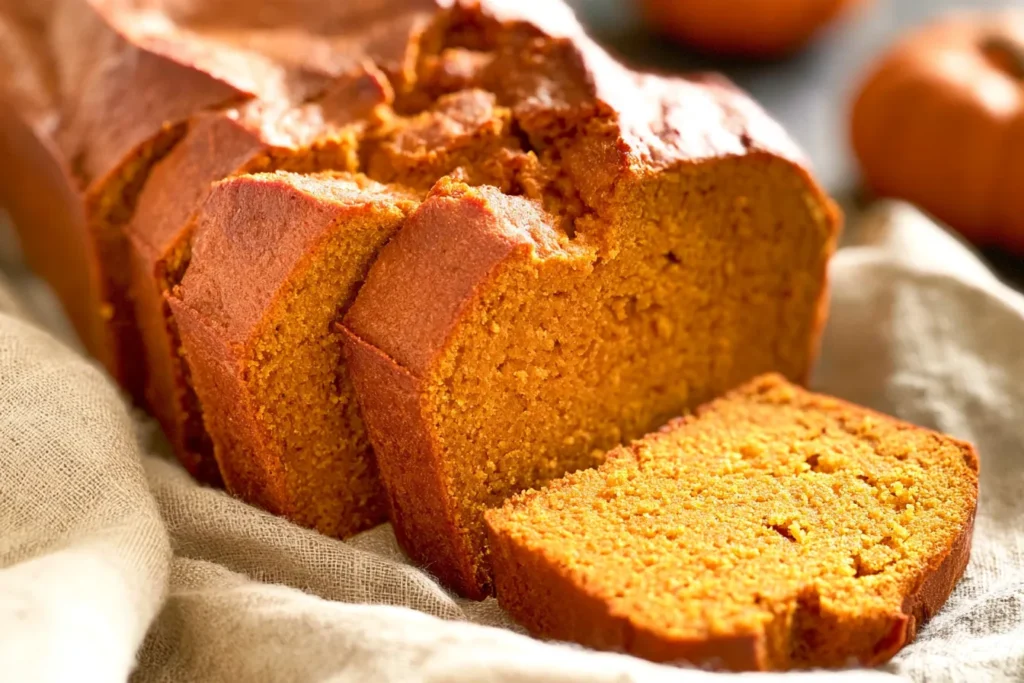 Homemade Easy Pumpkin Bread Fresh Out of the Oven