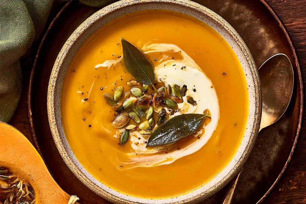 Easy Pumpkin Soup in a Bowl - Fall Comfort Food