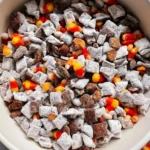 Fall Muddy Buddies Recipe Shot