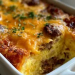 Farmers Breakfast Casserole with Crispy Hash Browns & Sausage 5 Farmers Breakfast Casserole with Hash Browns and Sausage