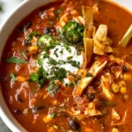 Delicious Gluten Free Chicken Tortilla Soup Bowl