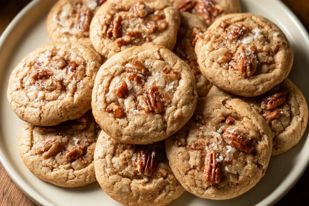 Gluten Free Maple Pecan Cookies Fresh Out of Oven