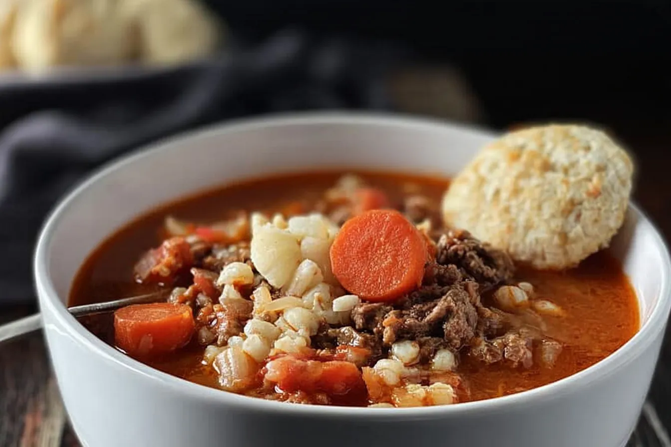 Hamburger Barley Soup 
