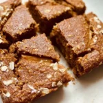 Healthy Breakfast Oatmeal Apple Cake (Flourless) Slice