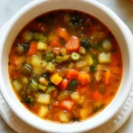 Healthy Mixed Vegetable Soup (Easy Meal Prep) in a Bowl