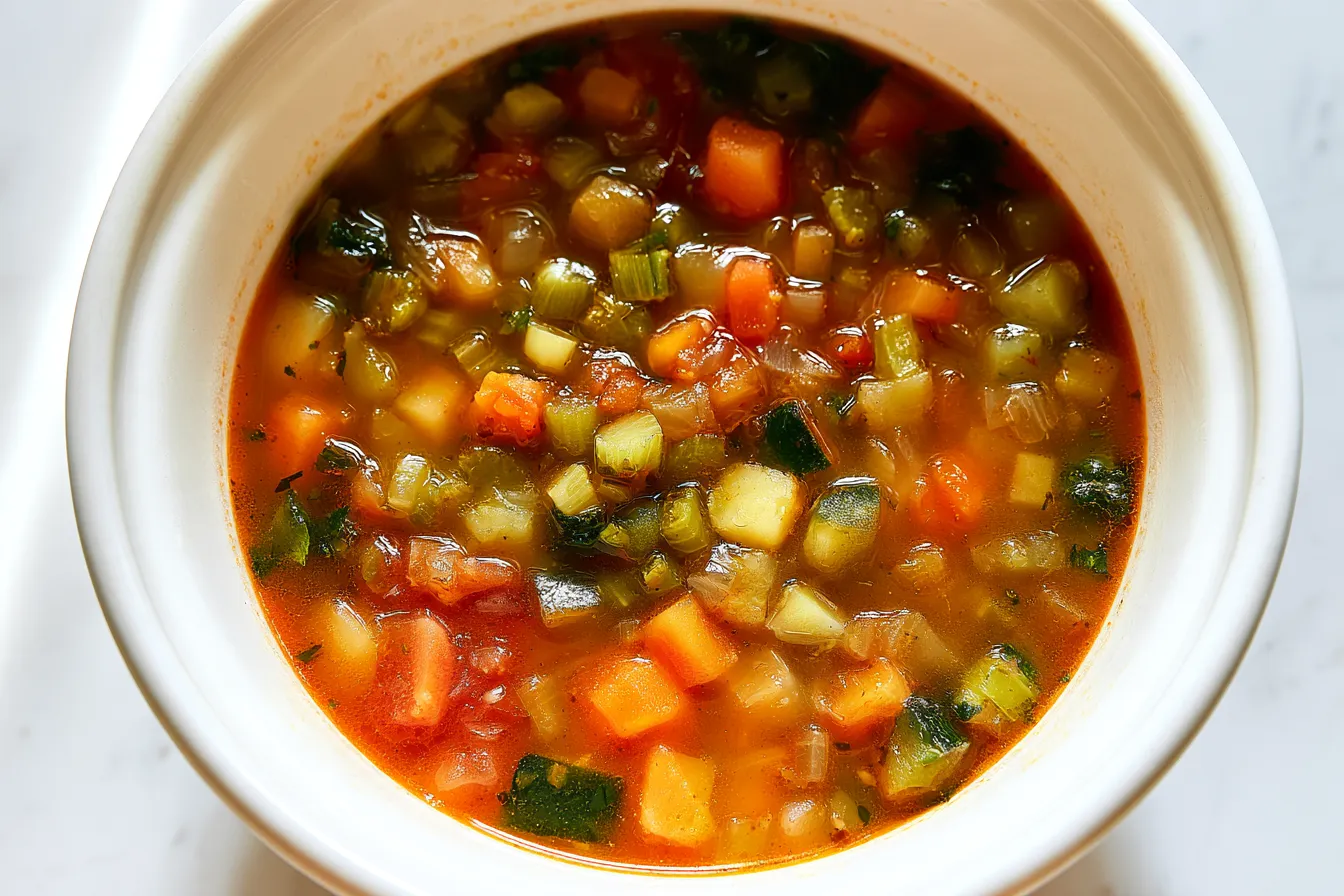 Healthy Mixed Vegetable Soup (Easy Meal Prep) 