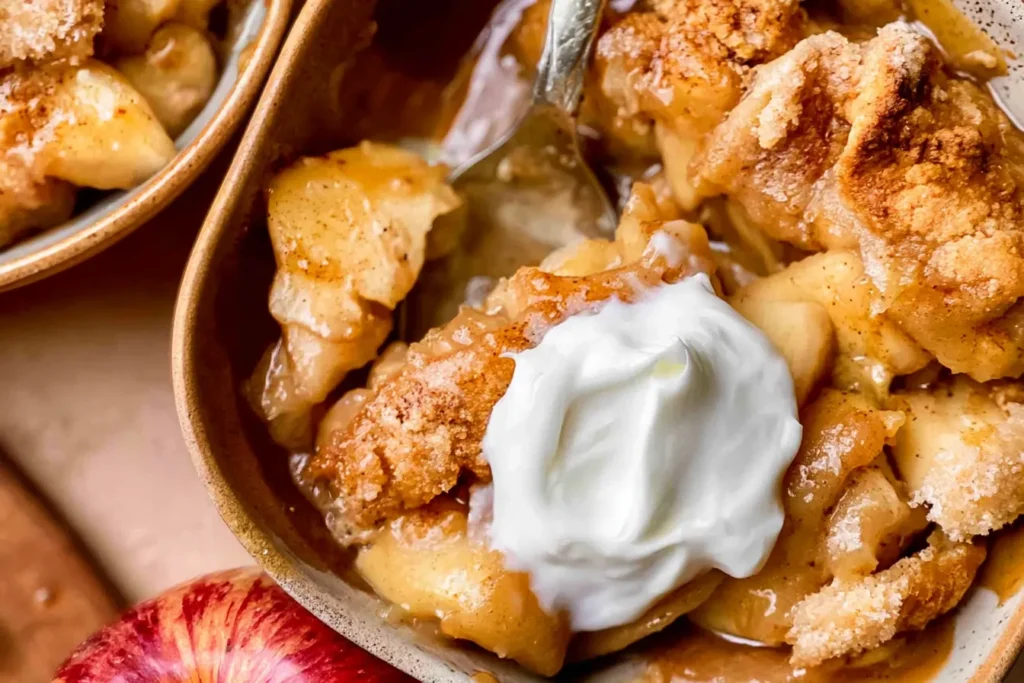 Delicious Homemade Apple Cobbler Fresh Out of the Oven