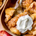 Delicious Homemade Apple Cobbler Fresh Out of the Oven