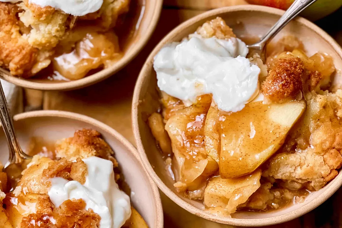 Homemade Apple Cobbler Recipe (Easy!) 