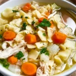 Homemade Crockpot Chicken Noodle Soup You Can't Resist 5 Homemade Crockpot Chicken Noodle Soup in a Bowl