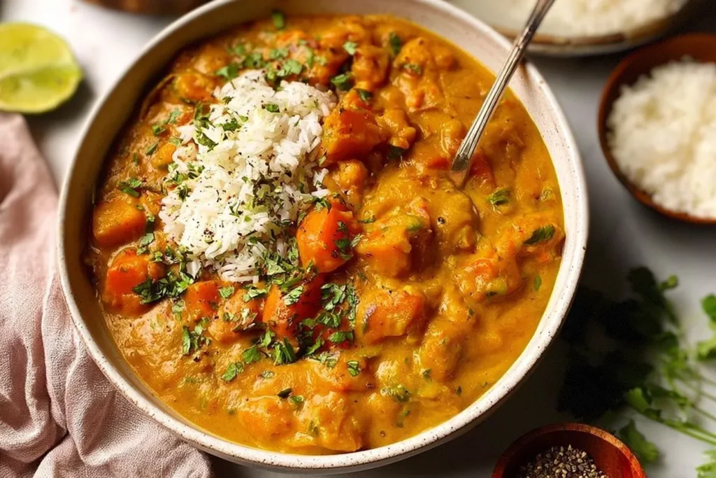 Colorful Indian Pumpkin Curry in One Pot