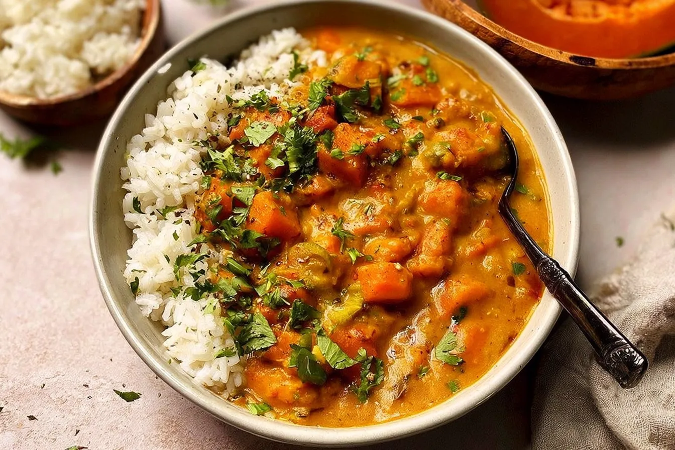 Indian Pumpkin Curry (One Pot Recipe) 