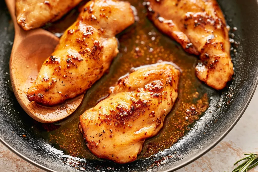 Maple Mustard Glazed Chicken Plated
