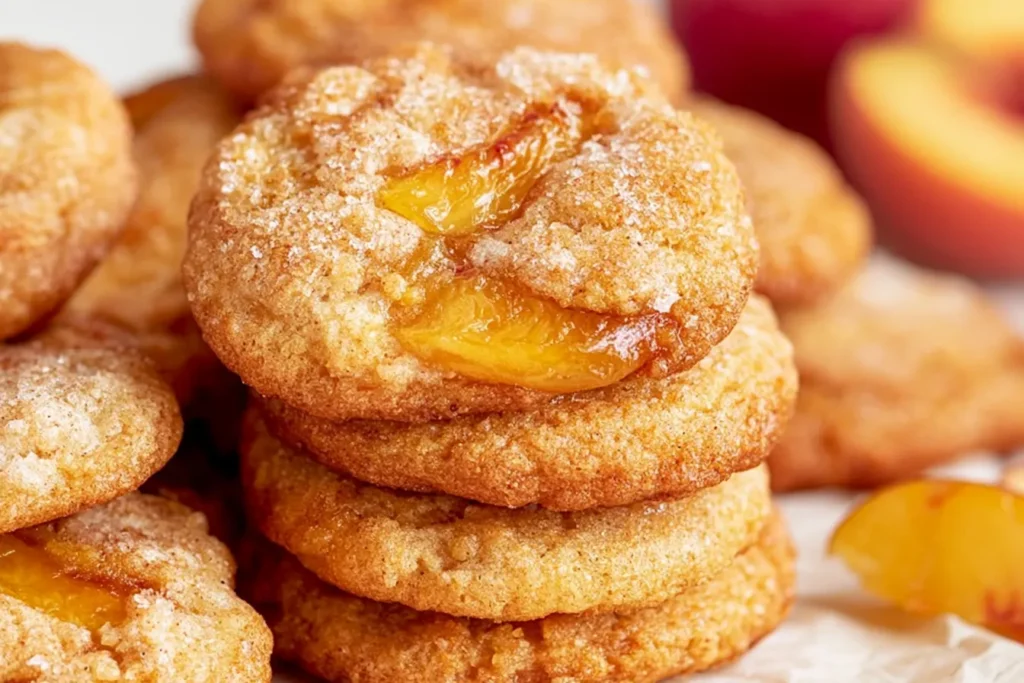 Delicious Peach Cookies Fresh Out of the Oven