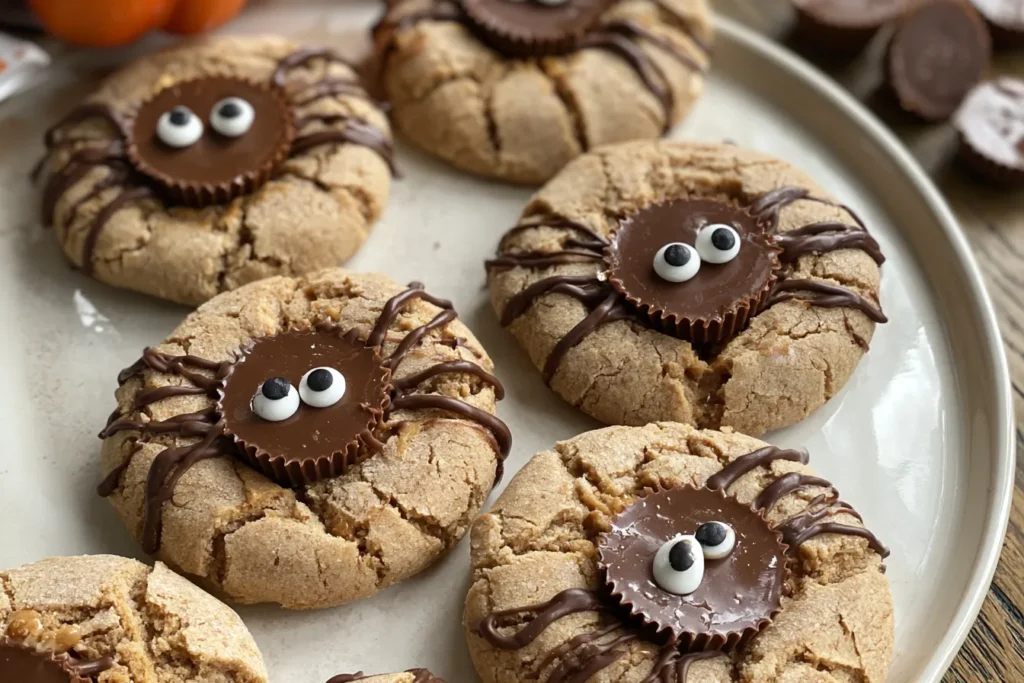 Peanut Butter Cup Spider Cookies Ready to Delight