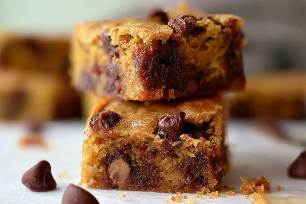 Pumpkin Chocolate Chip Bars Freshly Baked and Delicious