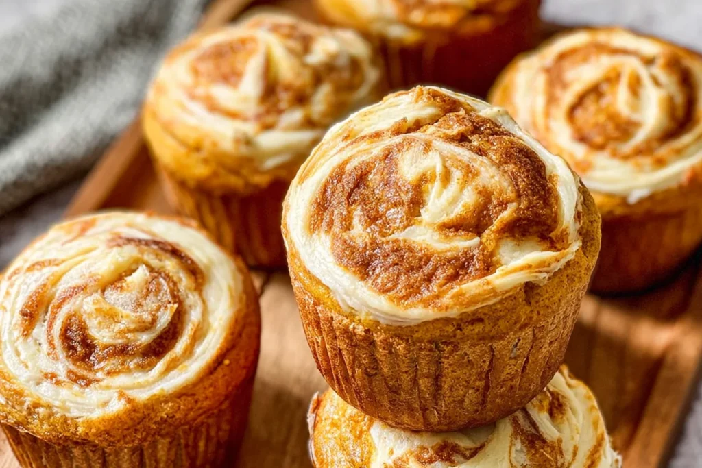 Delicious Pumpkin Cream Cheese Muffins Freshly Baked