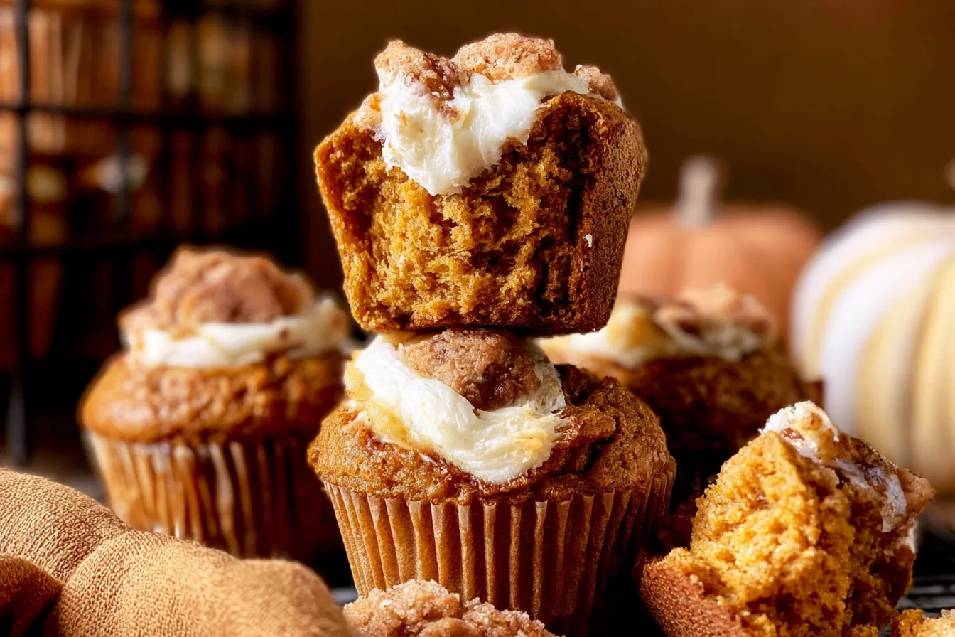 Pumpkin Cream Cheese Muffins 
