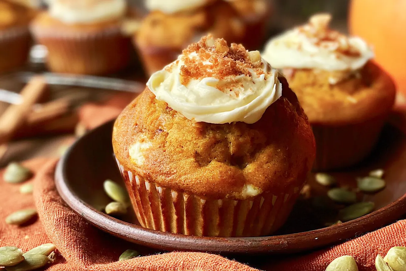 Pumpkin Cream Cheese Muffins 