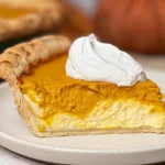 Delicious Pumpkin Cream Cheese Pie Slice