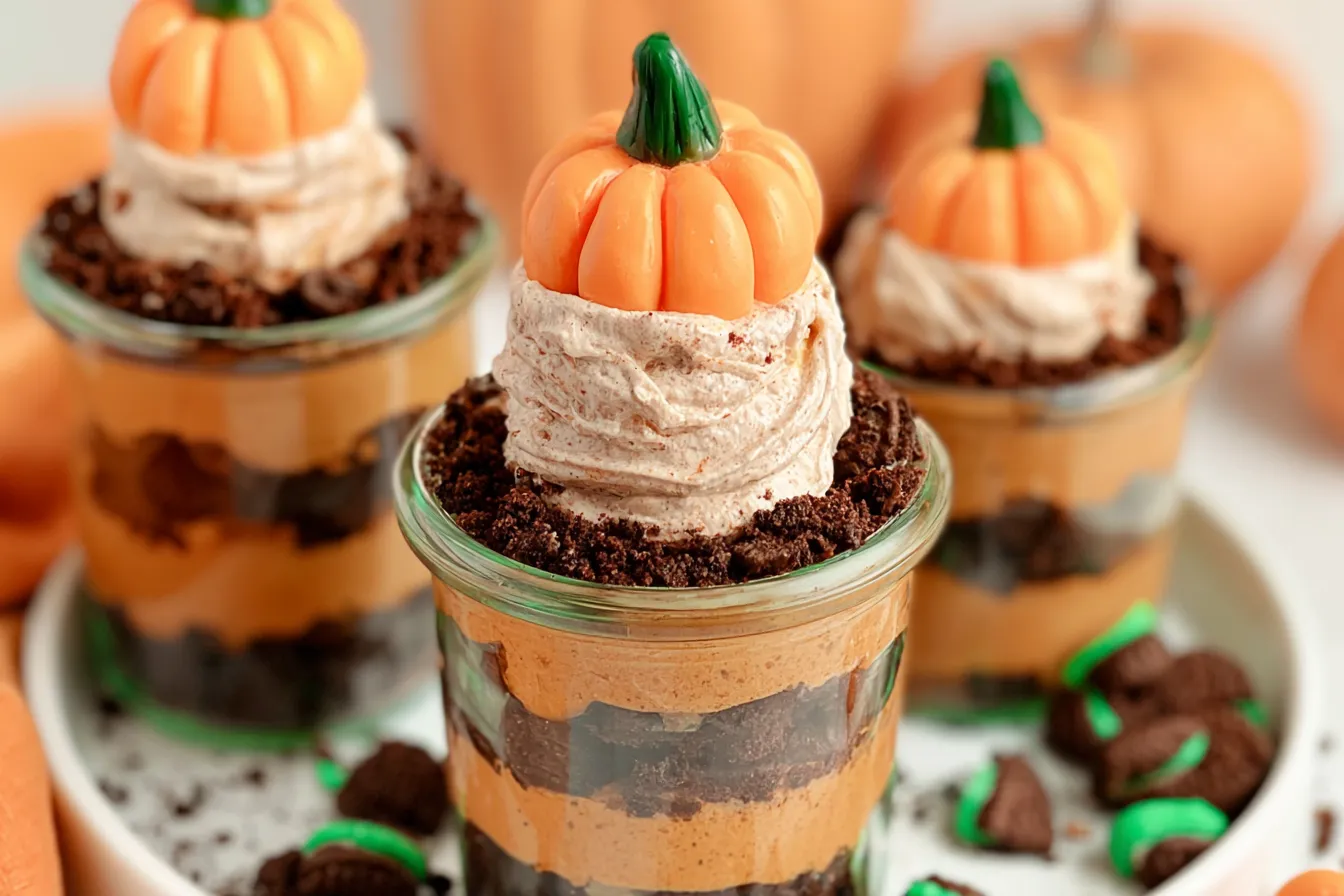 Pumpkin Dirt Cups 