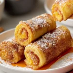 Pumpkin French Toast Roll-Ups on a Festive Platter