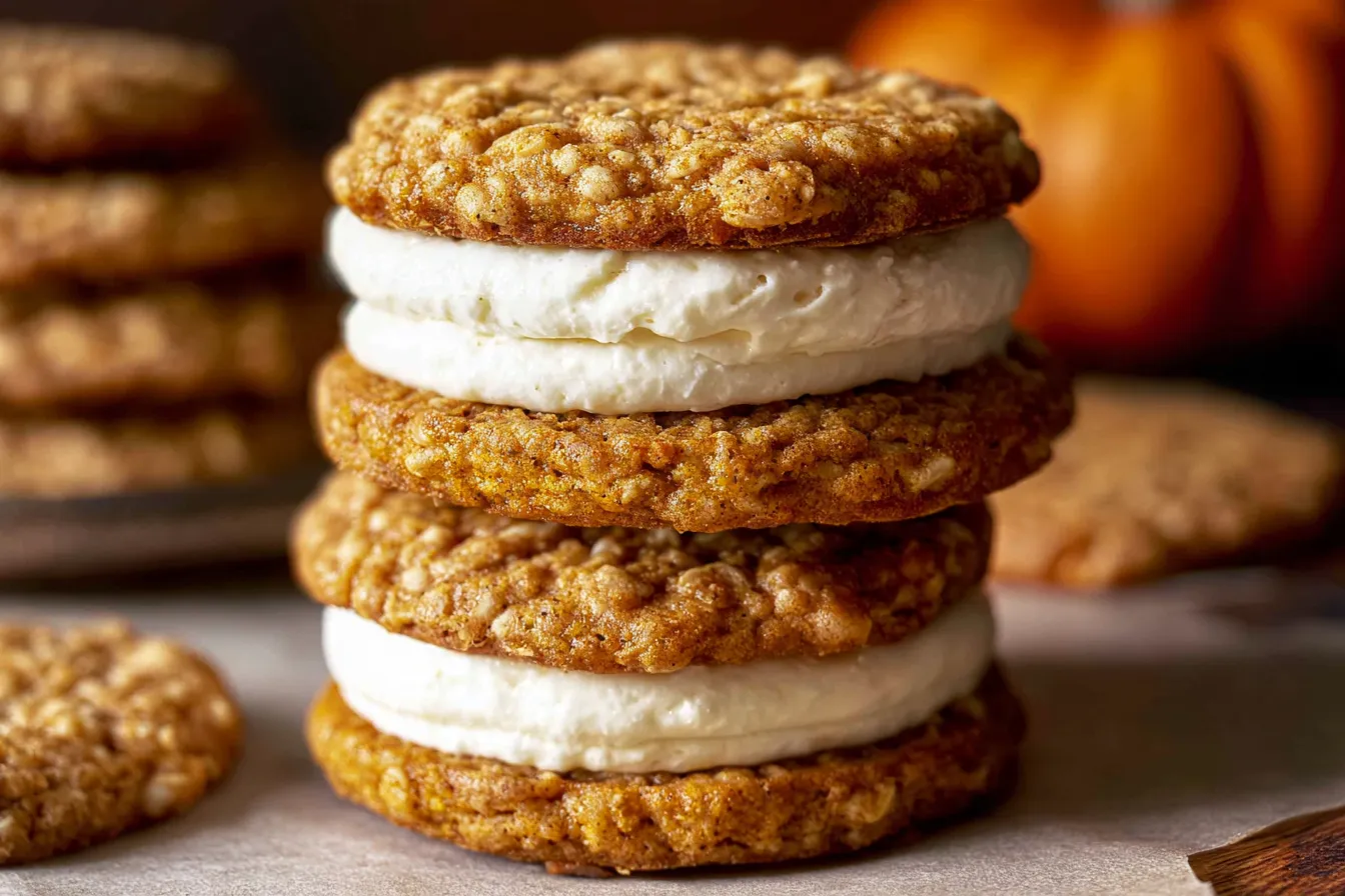 Pumpkin Oatmeal Cream Pies 