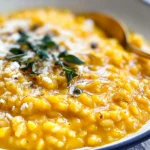Delicious Pumpkin Risotto in a Bowl