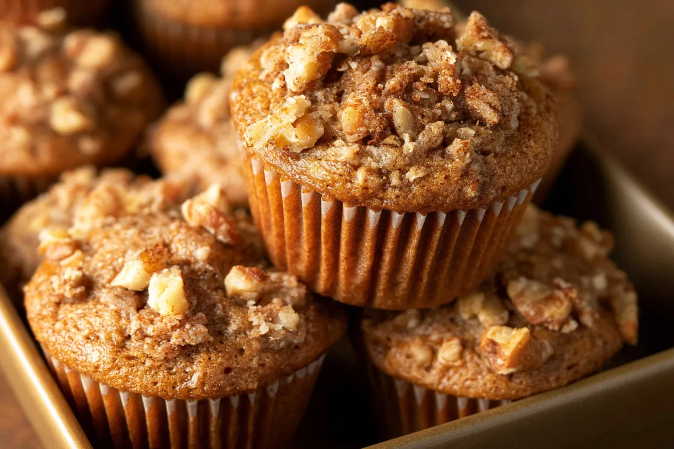 Pumpkin Spice Banana Nut Muffins 