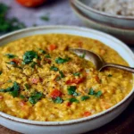 Delicious Red Lentil Dahl in a Bowl