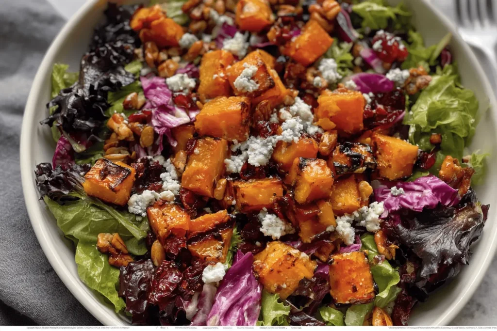 Colorful Roasted Butternut Squash Salad