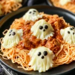 Spaghetti And Ghost Meatballs – Spooky Halloween Dinner