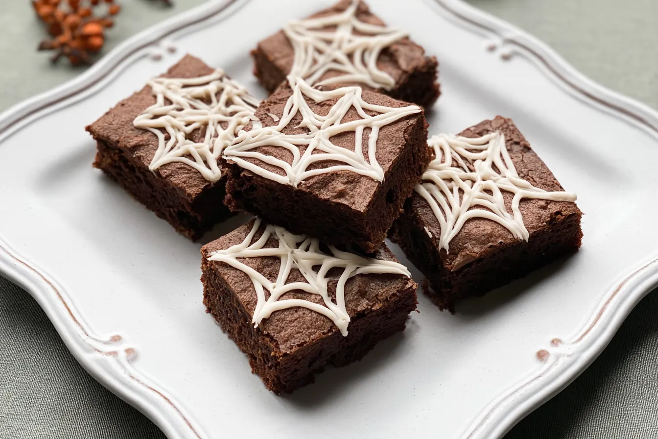 Spider Web Halloween Brownies: A Spooky Delight to Enjoy 4 Spider Web Halloween Brownies