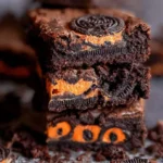 Halloween Oreo Brownies Ready for the Party