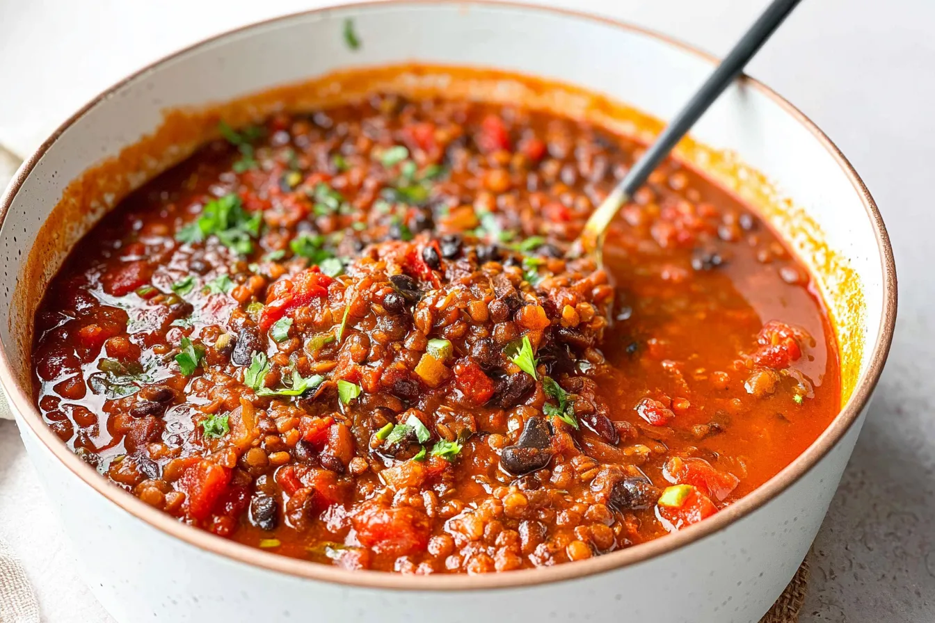 Vegan Lentil Chili Recipe 