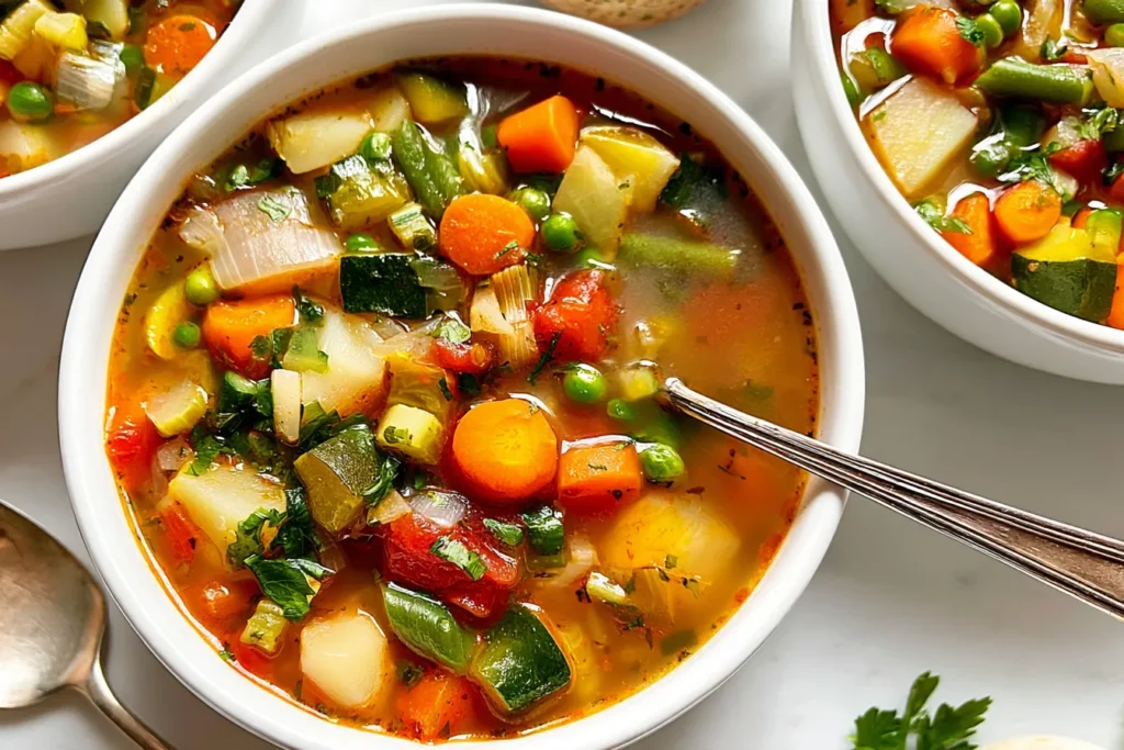 Bowl of Delicious Vegetable Soup