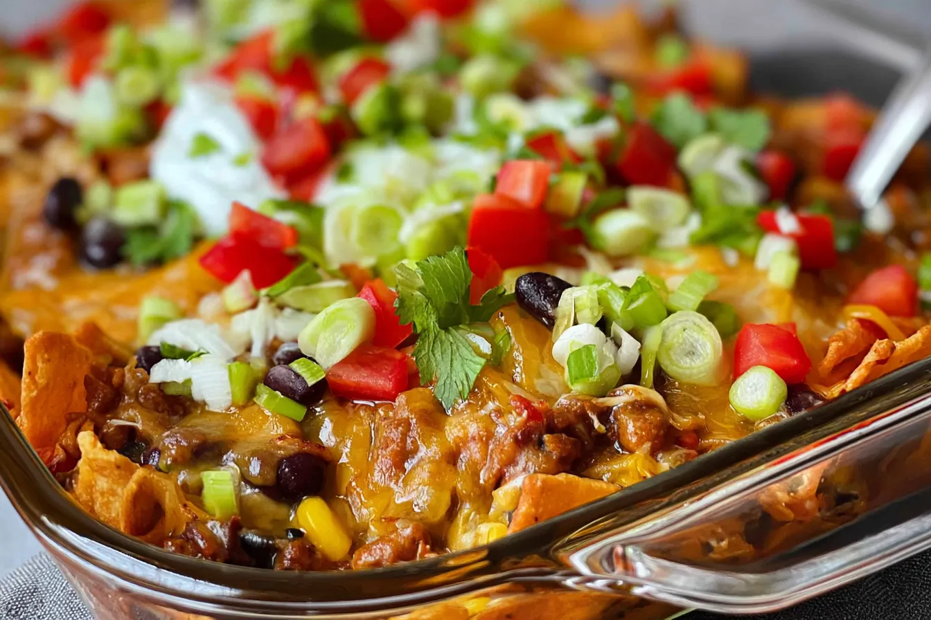 Walking Taco Casserole: A Fiesta of Flavors in Every Bite 