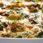 White Chicken Lasagna (with Spinach & Mushroom) Delight 5 Delicious White Chicken Lasagna with Spinach & Mushroom