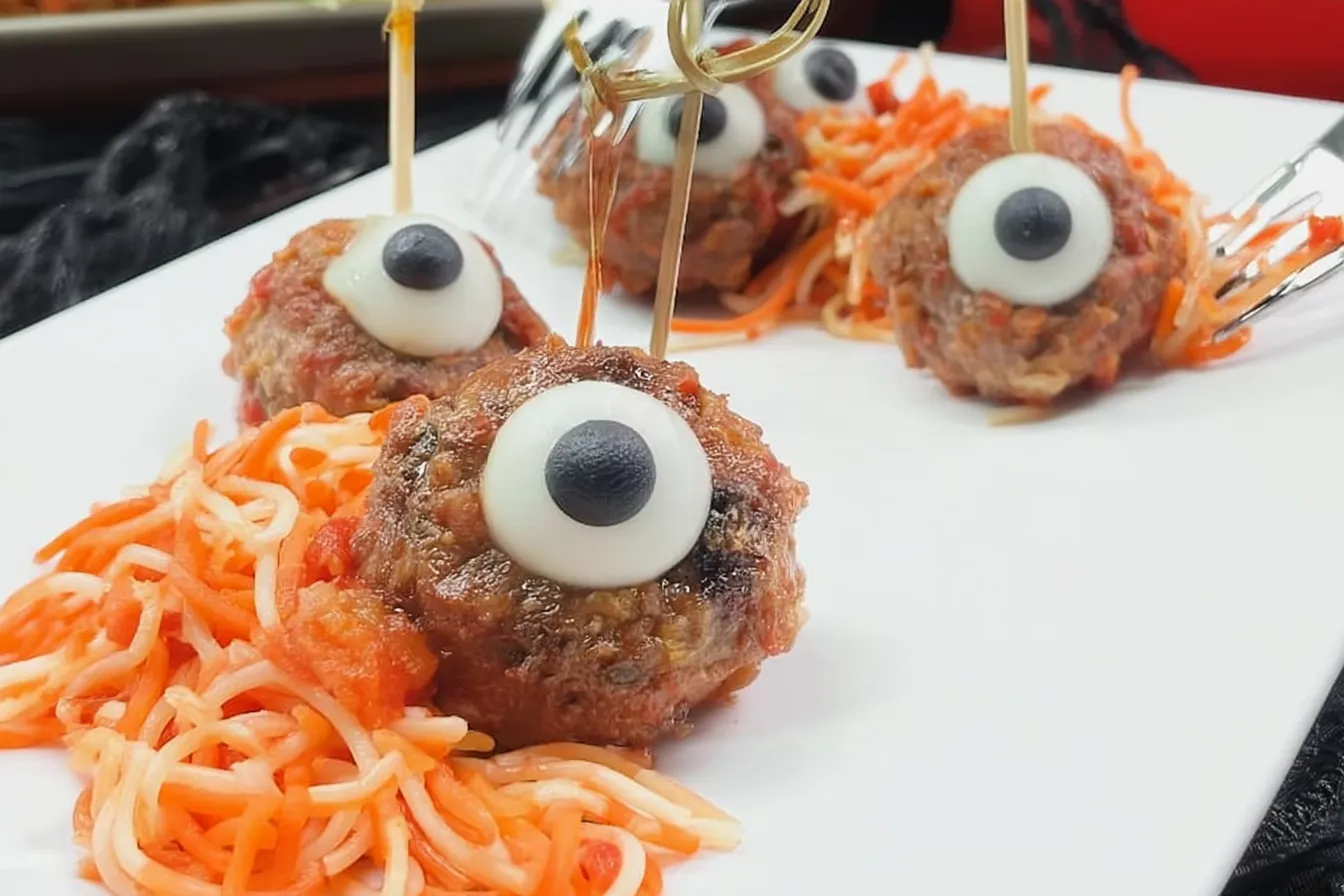 Zombie Eyes (Halloween Meatballs) 